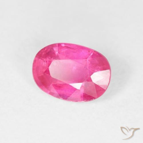 Rubí Medium Dark-Pink natural de 1.27 ct, Ovalada, VS