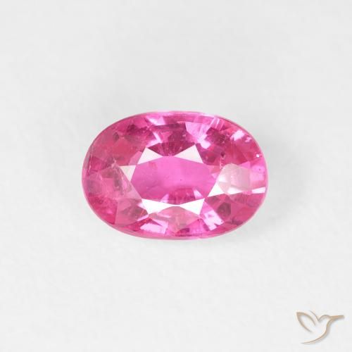 0.96ct Natural Medium Dark-Pink Rubí, Ovalada, VS
