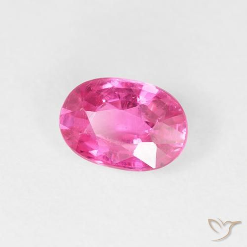 Rubí Medium Dark-Pink natural de 0.96 ct, Ovalada, VS