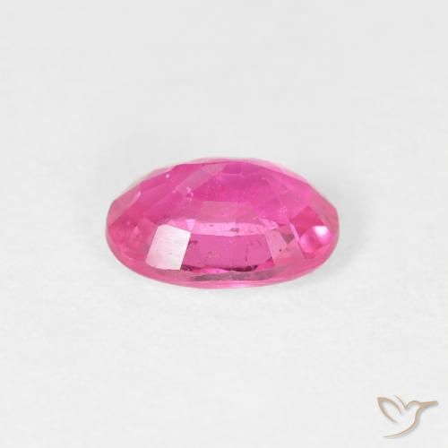 Rubí Medium Dark-Pink natural de 0.96 ct, Ovalada, VS