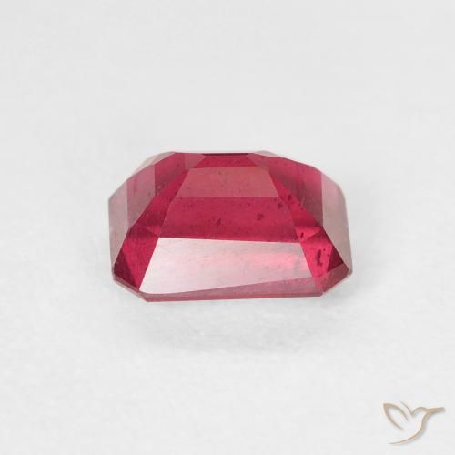 Rubí Rojo mermelada natural de 1.43 ct, Corte Octágono / Esmeralda, VS