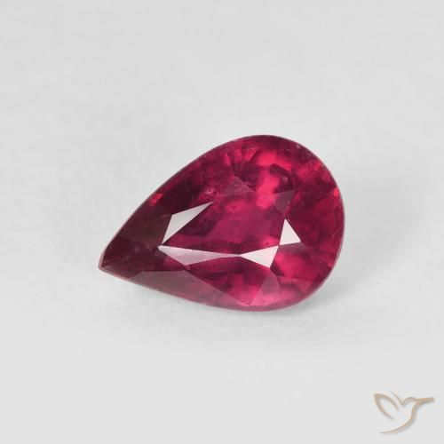 1.02ct Natural Rosado rojizo intenso Rubí, En forma de pera, VS-SI