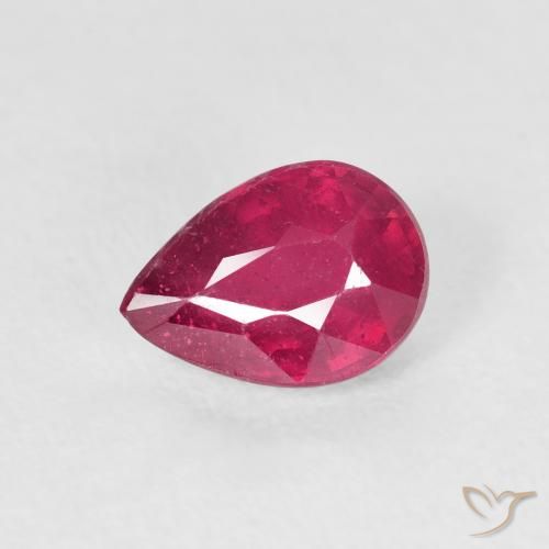 1.11ct Natural Rosado rojizo intenso Rubí, En forma de pera, VS-SI
