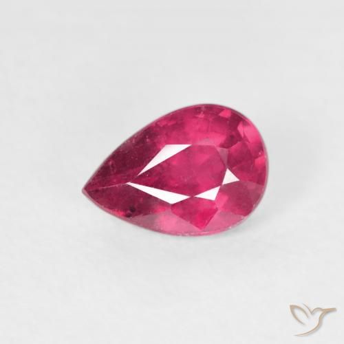 0.89ct Natural Rojo claro Rubí, En forma de pera, VS-SI