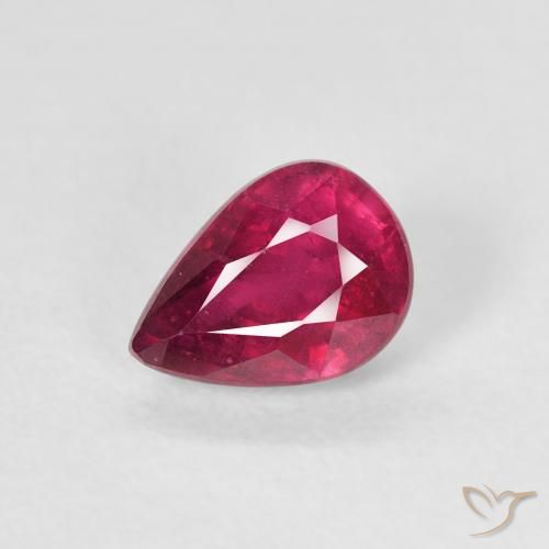 1.03ct Natural Rosado rojizo intenso Rubí, En forma de pera, VS-SI