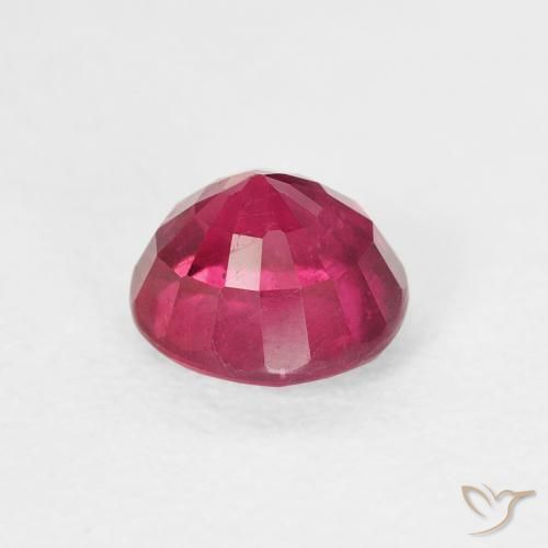 Rubí Rojo claro natural de 1.14 ct, Redondo, VS