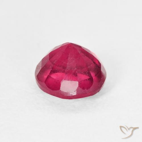 Rubí Rojo claro natural de 1.16 ct, Redondo, VS