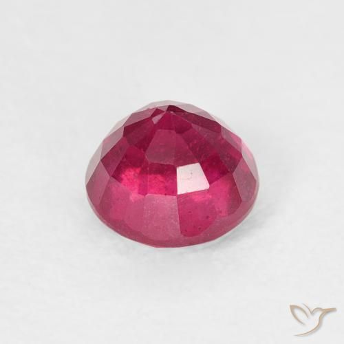 Rubí Rojo claro natural de 1.22 ct, Redondo, VS