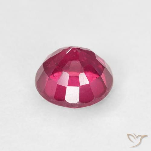 Rubí Rojo claro natural de 1.20 ct, Redondo, VS
