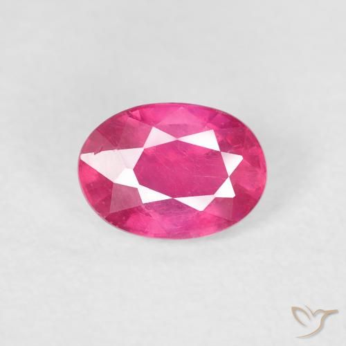 1.27ct Natural Magenta intenso Rubí, Ovalada, VS