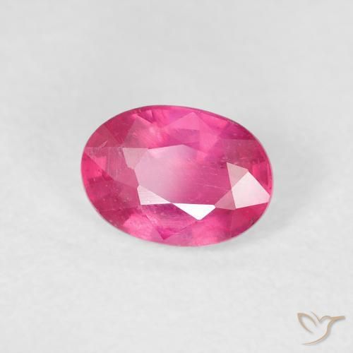 Rubí Magenta intenso natural de 1.27 ct, Ovalada, VS