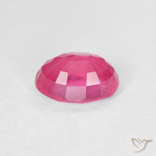Rubí Magenta intenso natural de 1.27 ct, Ovalada, VS