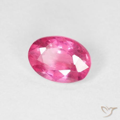 Rubí Rosado intenso natural de 1.04 ct, Ovalada, VS