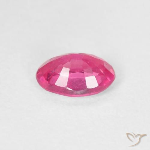 Rubí Rosado intenso natural de 1.04 ct, Ovalada, VS