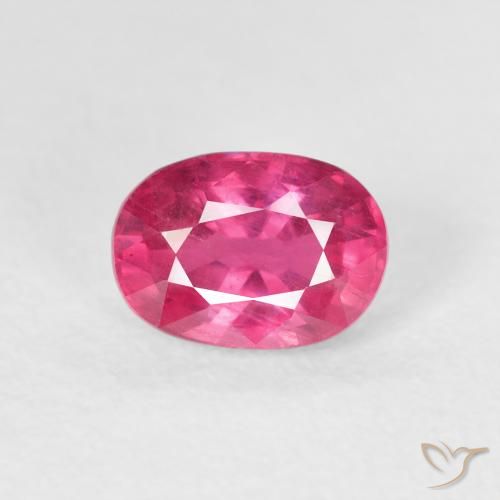 1.44ct Natural Magenta intenso Rubí, Ovalada, VS
