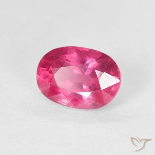 Rubí Magenta intenso natural de 1.44 ct, Ovalada, VS