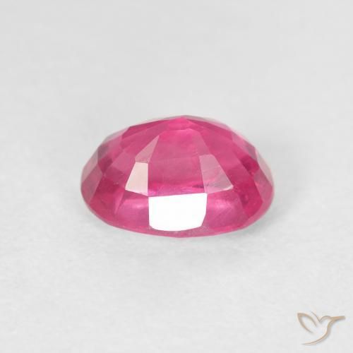 Rubí Magenta intenso natural de 1.44 ct, Ovalada, VS