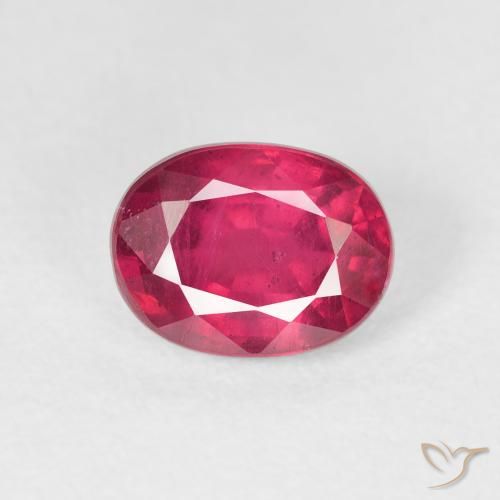 1.96ct Natural Rojo claro Rubí, Ovalada, VS-SI