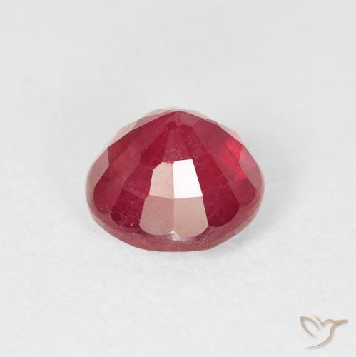 Rubí Carmesí intenso natural de 1.94 ct, Redondo, VS