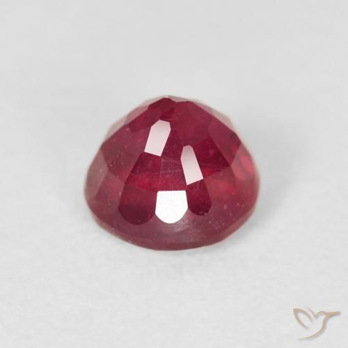 Rubí Rojo mermelada natural de 1.22 ct, Redondo, VS