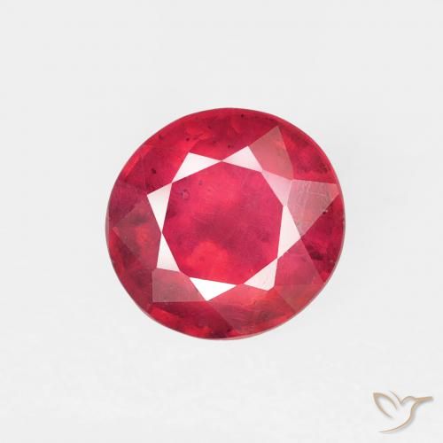 1.06ct Natural Carmesí intenso Rubí, Redondo, VS