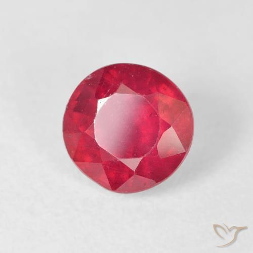 Rubí Rojo mermelada natural de 1.32 ct, Redondo, VS