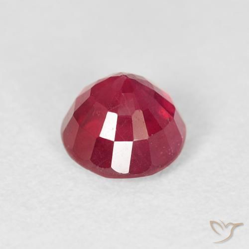 Rubí Rojo mermelada natural de 1.32 ct, Redondo, VS