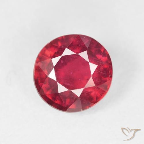 1.62ct Natural Rojo medio Rubí, Redondo, VS