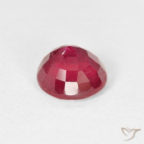 Rubí Rojo mermelada natural de 1.39 ct, Redondo, VS