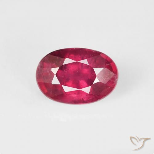 0.76ct Natural Carmesí intenso Rubí, Ovalada, VS-SI