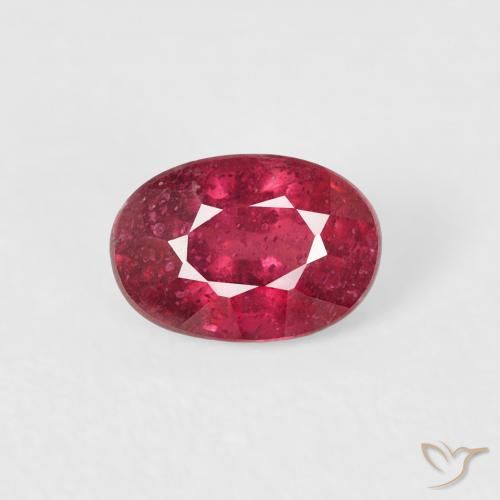 0.84ct Natural Rojo medio Rubí, Ovalada, VS-SI