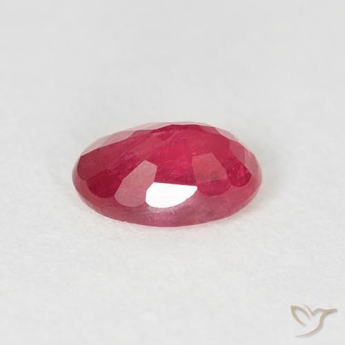 Rubí Carmesí intenso natural de 0.75 ct, Ovalada, VS-SI