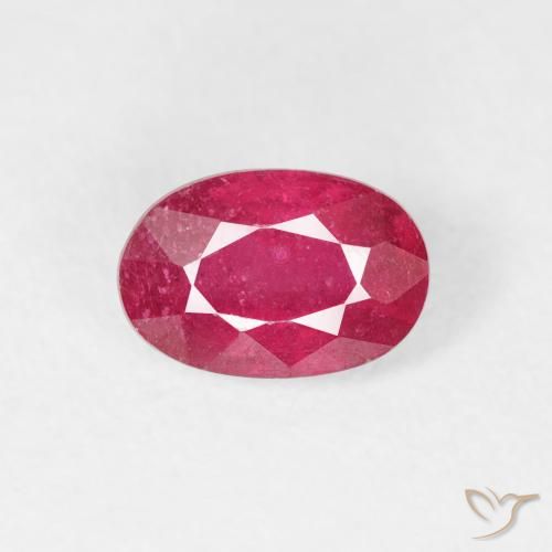 0.78ct Natural Rojo medio Rubí, Ovalada, VS-SI