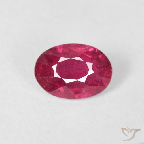 0.58ct Natural Rojo mermelada Rubí, Ovalada, VS-SI