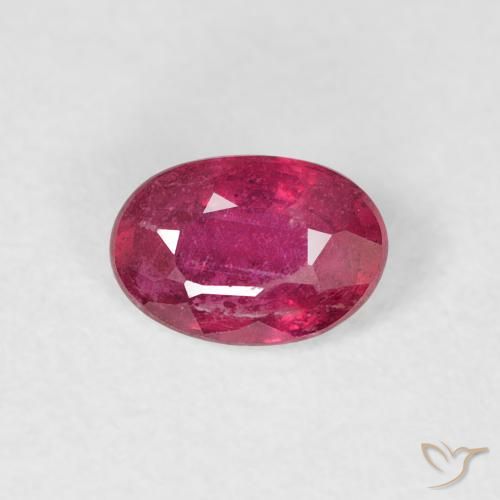 0.58ct Natural Rojo rosado Rubí, Ovalada, VS-SI
