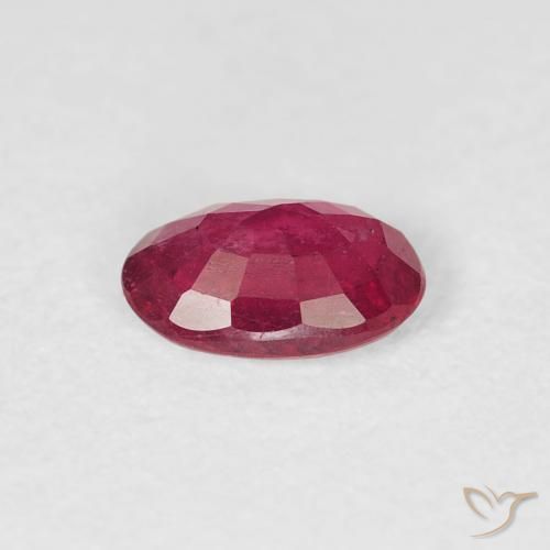 Rubí Rojo rosado natural de 0.58 ct, Ovalada, VS-SI