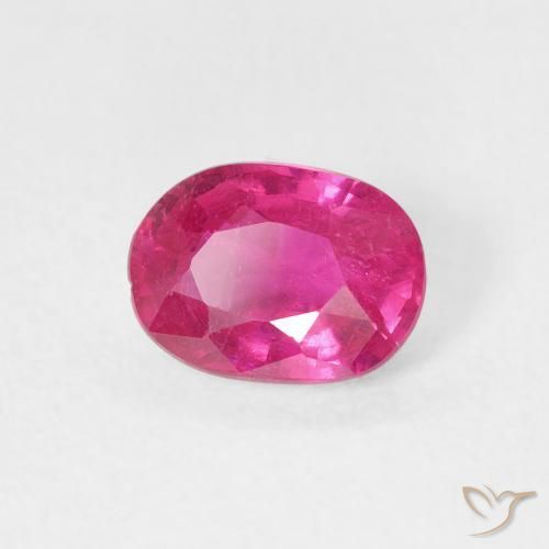 Rubí Magenta intenso natural de 1.03 ct, Ovalada, VS-SI