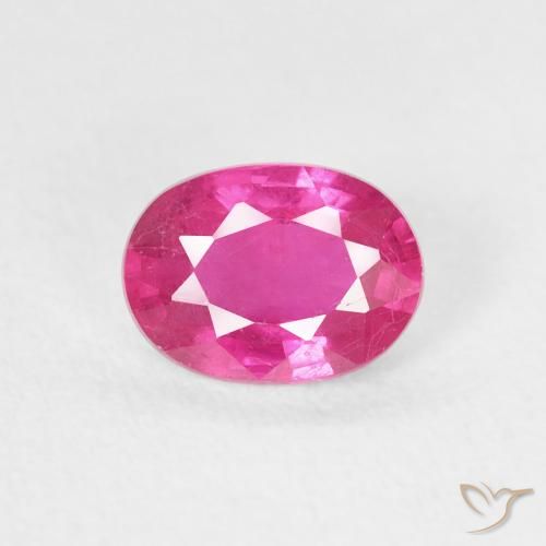 1.06ct Natural Rosa oscuro Rubí, Ovalada, VS