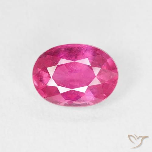 1.26ct Natural Rosa oscuro Rubí, Ovalada, VS