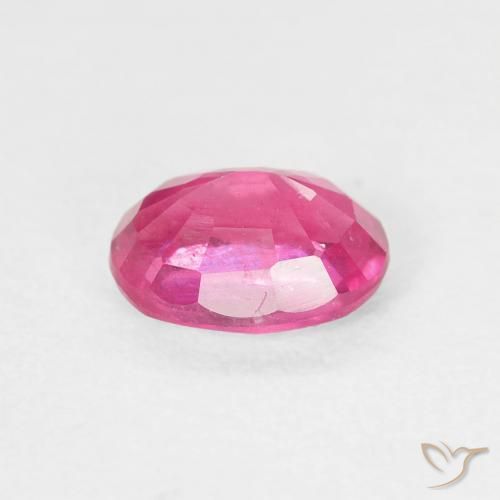 Rubí Rosa oscuro natural de 1.26 ct, Ovalada, VS