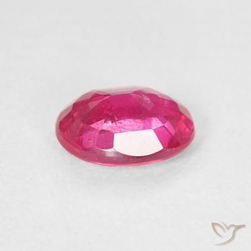 Rubí Medium Dark-Pink natural de 1.12 ct, Ovalada, VS