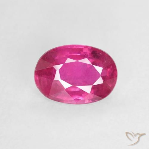 1.04ct Natural Rosa oscuro Rubí, Ovalada, VS