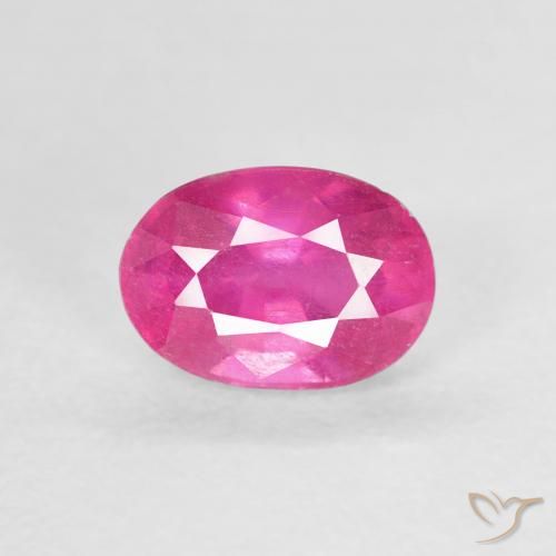 1.31ct Natural Magenta intenso Rubí, Ovalada, VS