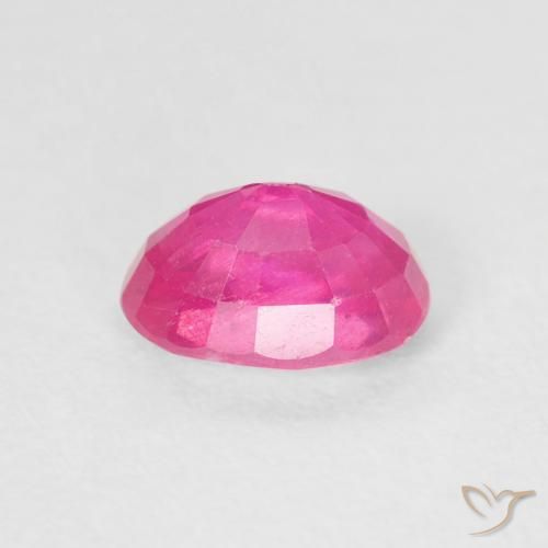 Rubí Magenta intenso natural de 1.31 ct, Ovalada, VS