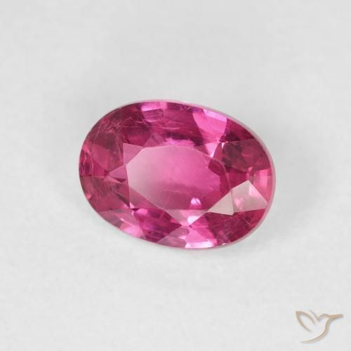 Rubí Rosado intenso natural de 1.16 ct, Ovalada, VS