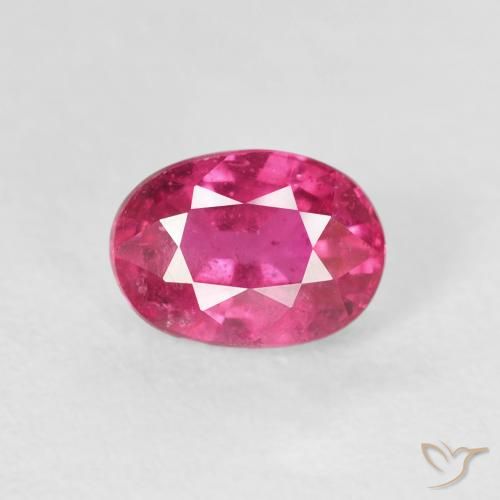 1.25ct Natural Medium Dark-Pink Rubí, Ovalada, VS