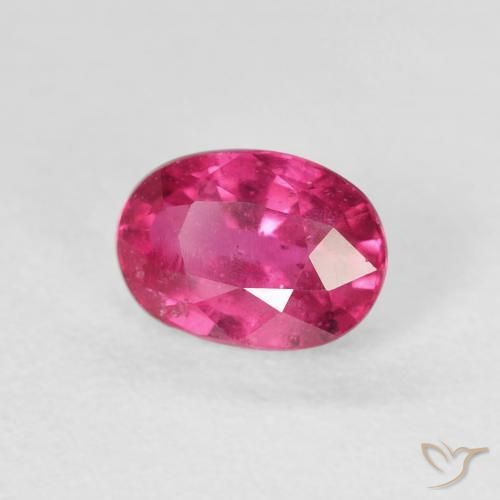 Rubí Medium Dark-Pink natural de 1.25 ct, Ovalada, VS
