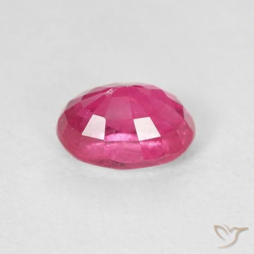 Rubí Medium Dark-Pink natural de 1.25 ct, Ovalada, VS