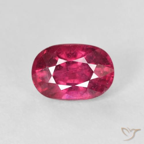 1.47ct Natural Rosa oscuro Rubí, Ovalada, VS