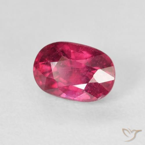 Rubí Rosa oscuro natural de 1.47 ct, Ovalada, VS